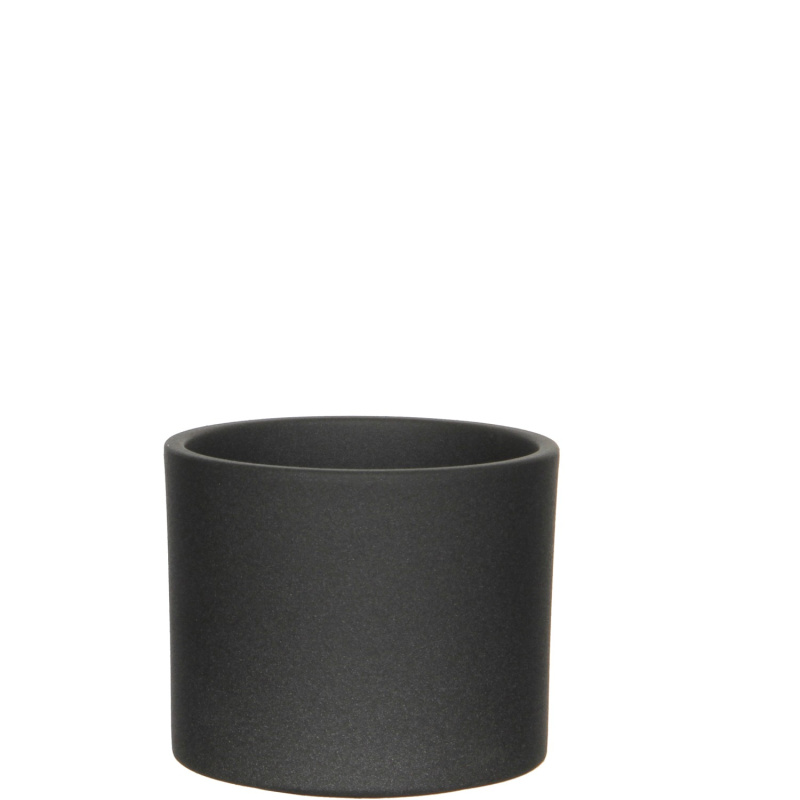 Mica Decorations Obal na květináč Era tmavě šedý matný, pr. 15 x 13 cm
