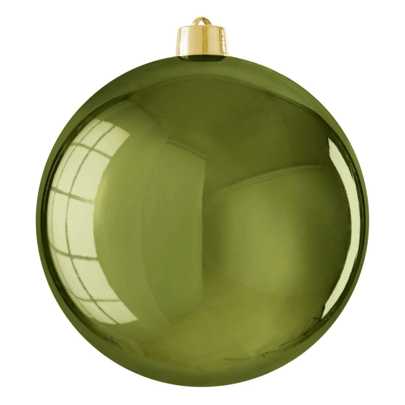 House of Seasons Vánoční ozdoba koule polystyrenová tmavě zelená pr. 20 cm