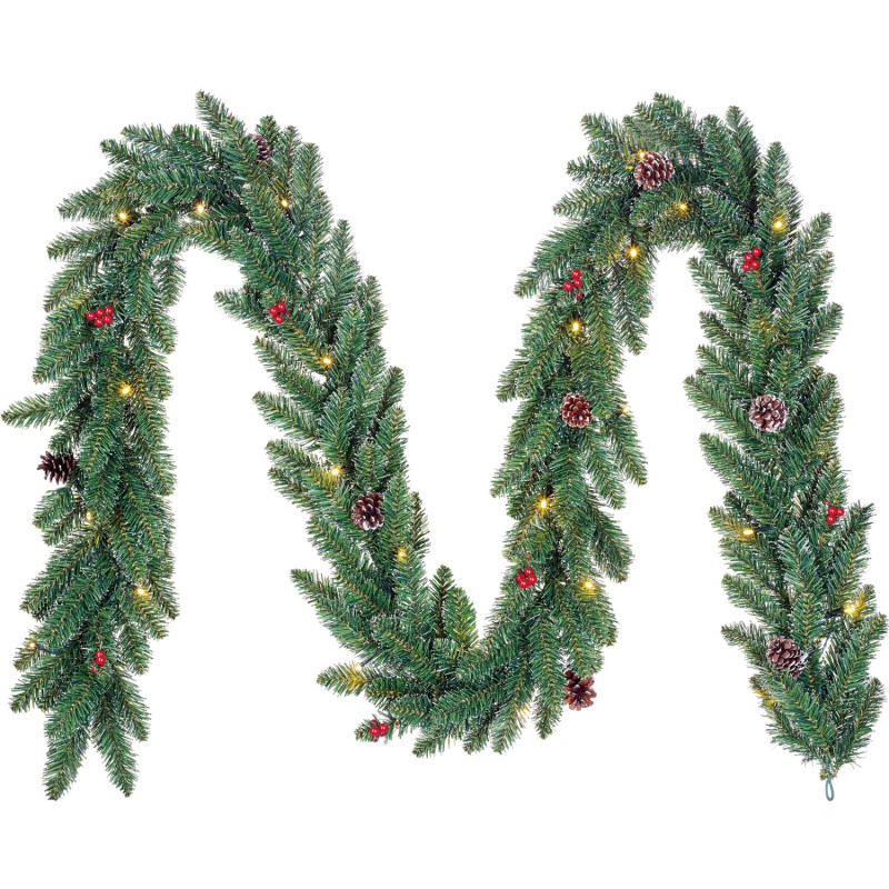 Black Box Trees Girlanda Creston zelená s LED s teplým bílým světlem