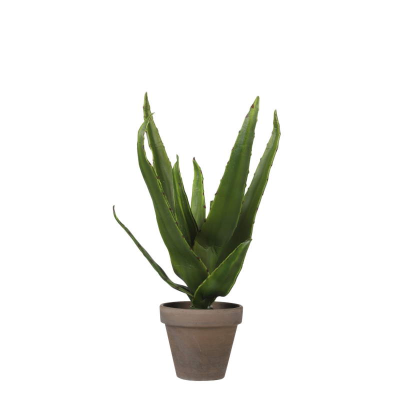 Mica Decorations Umělá rostlina aloe vera květináč Stan, zelená, pr. 16 x 30 cm