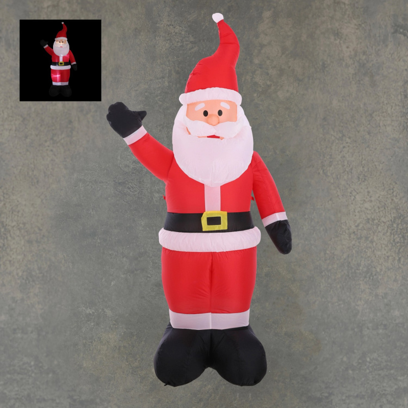 Luca Lighting Nafukovací Santa Claus LED, (V x Š x H) 183 x 48 x 102 cm