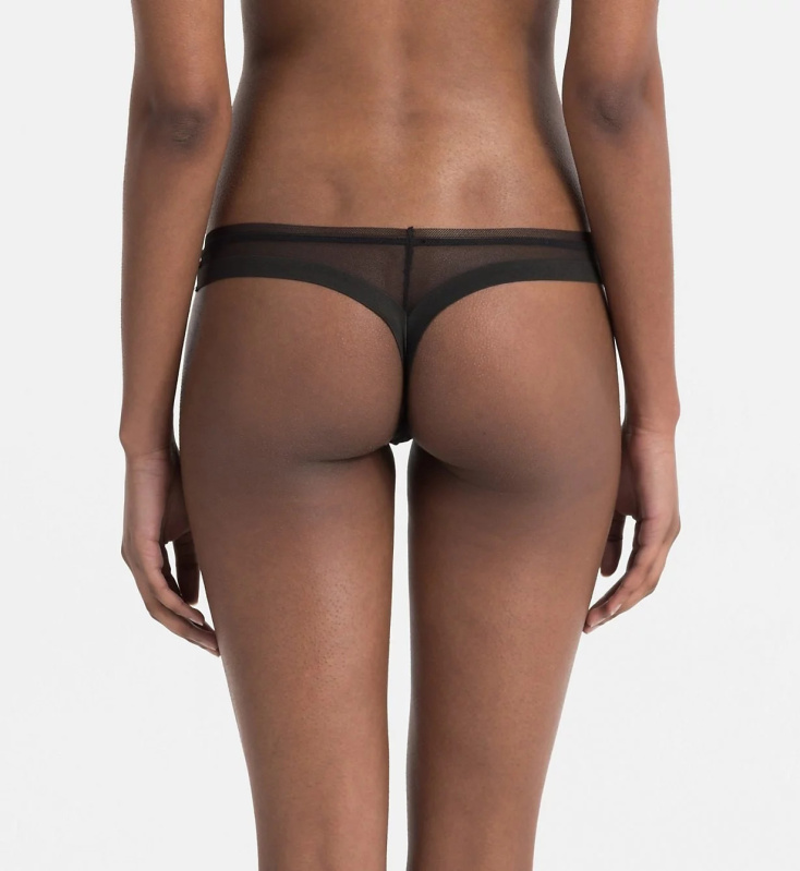 Tanga QF1666E-001 černá - Calvin Klein černá L