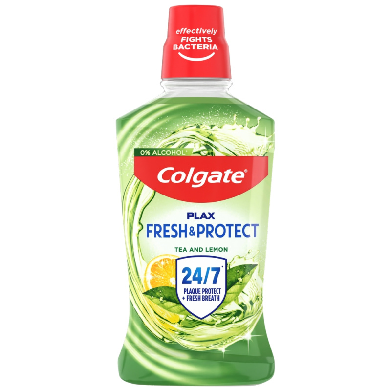 Colgate Plax Tea & Lemon ústní voda proti zubnímu plaku 500 ml