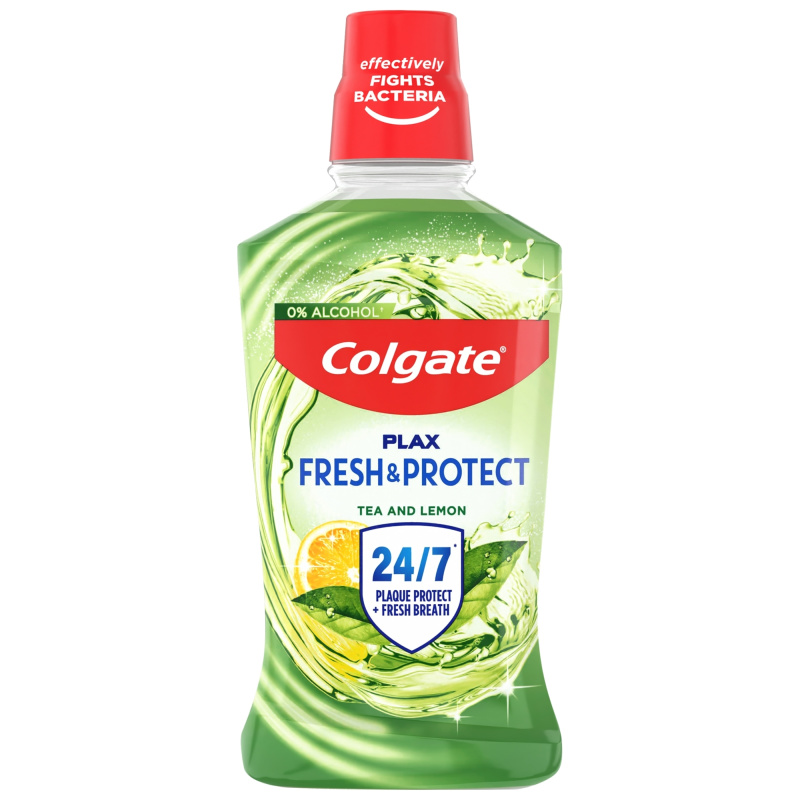 Colgate Plax Tea & Lemon ústní voda proti zubnímu plaku 500 ml