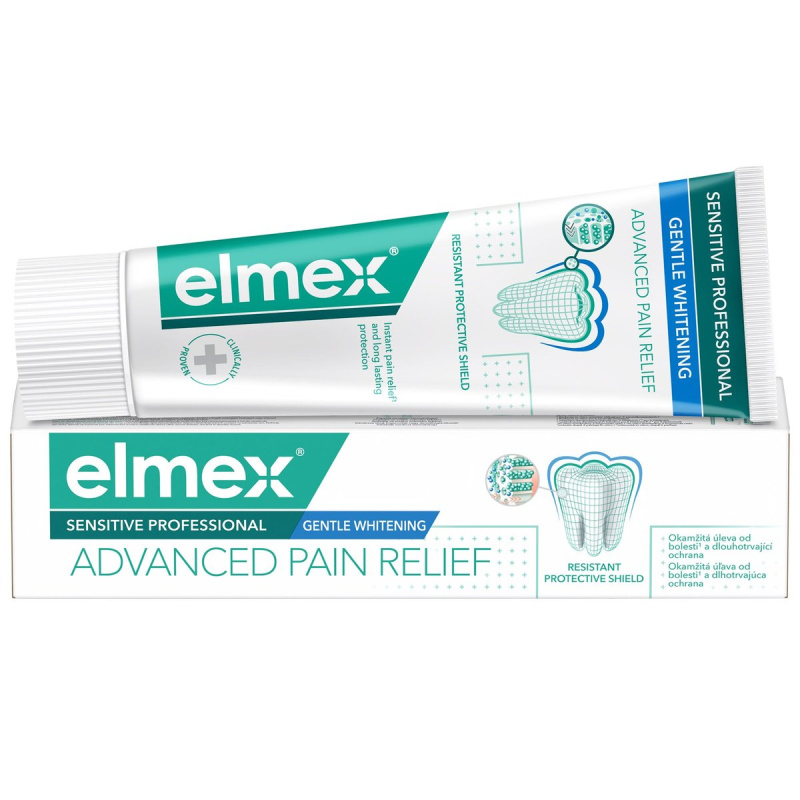 elmex Sensitive Professional Gentle Whitening Advanced Pain Relief zubní pasta pro citlivé zuby