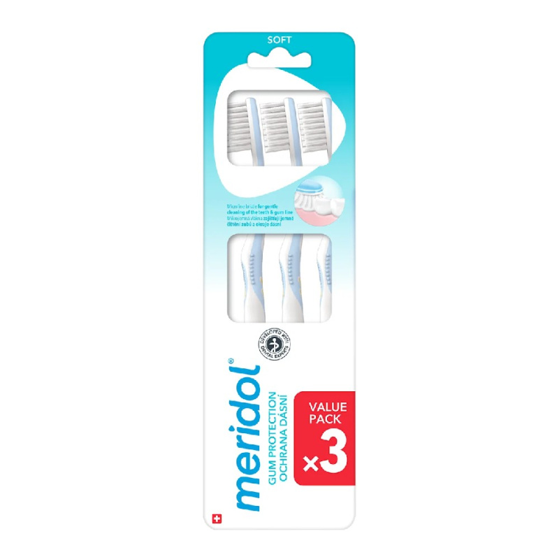 Meridol Gum Protection Soft zubní kartáčky soft 3 ks