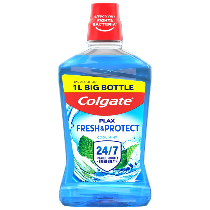 COLGATE Plax Ústní voda bez alkoholu Cool Mint 1000 ml