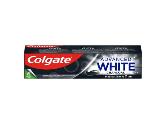 Colgate Advanced White Charcoal bělicí zubní pasta s aktivním uhlím 75 ml