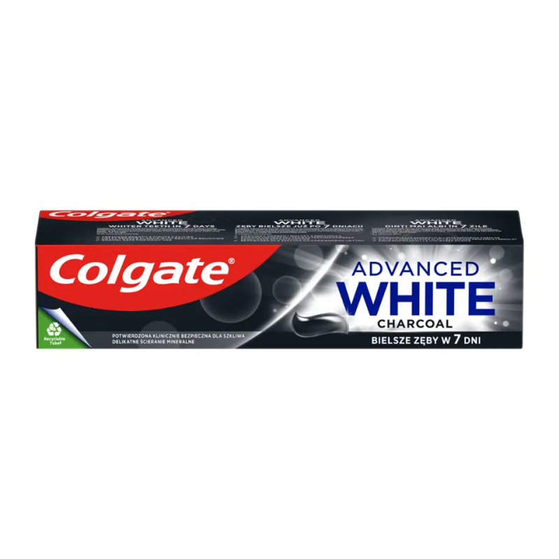 Colgate Advanced White Charcoal bělicí zubní pasta s aktivním uhlím 75 ml