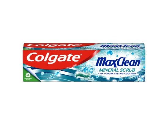 Colgate Max Clean Mineral Scrub gelová zubní pasta pro svěží dech Tingling Mint 75 ml
