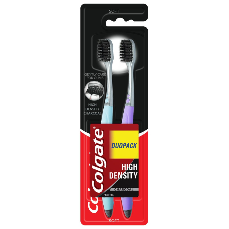 Colgate High density charcoal zubní kartáček měkký