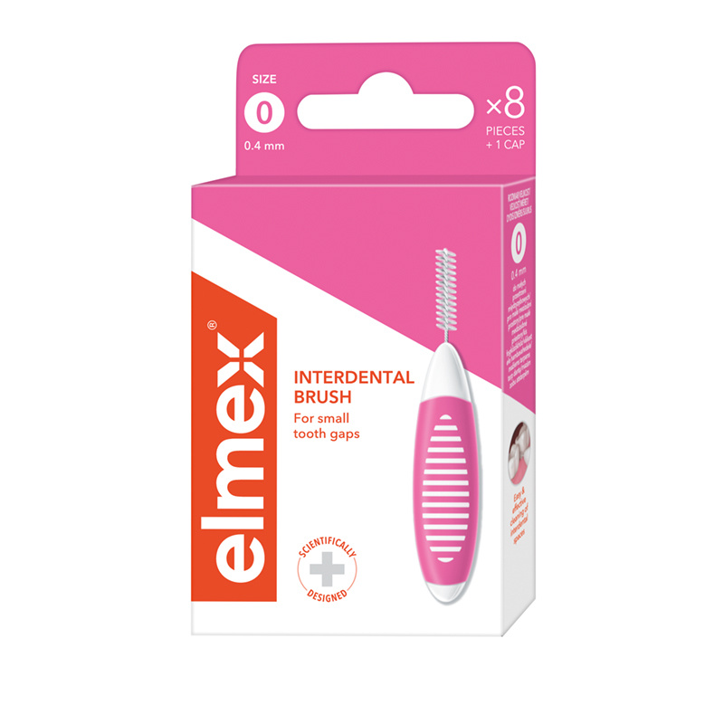 Elmex Interdental Brush mezizubní kartáčky 0.4 mm 8 ks