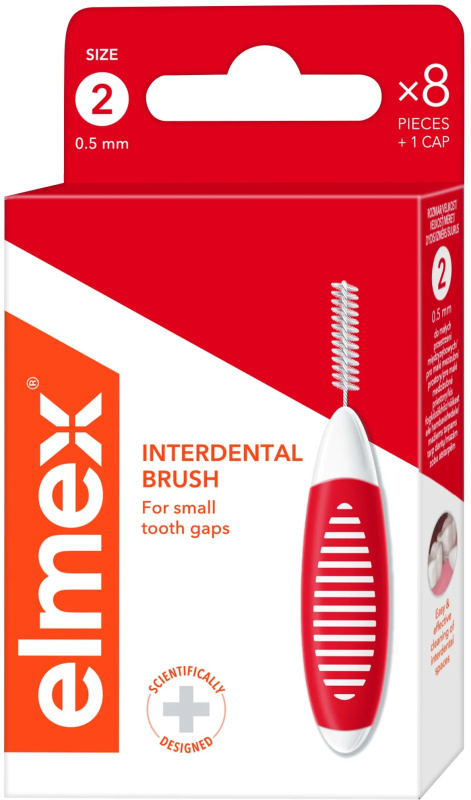 Elmex Interdental Brush mezizubní kartáčky 0.5 mm 8 ks