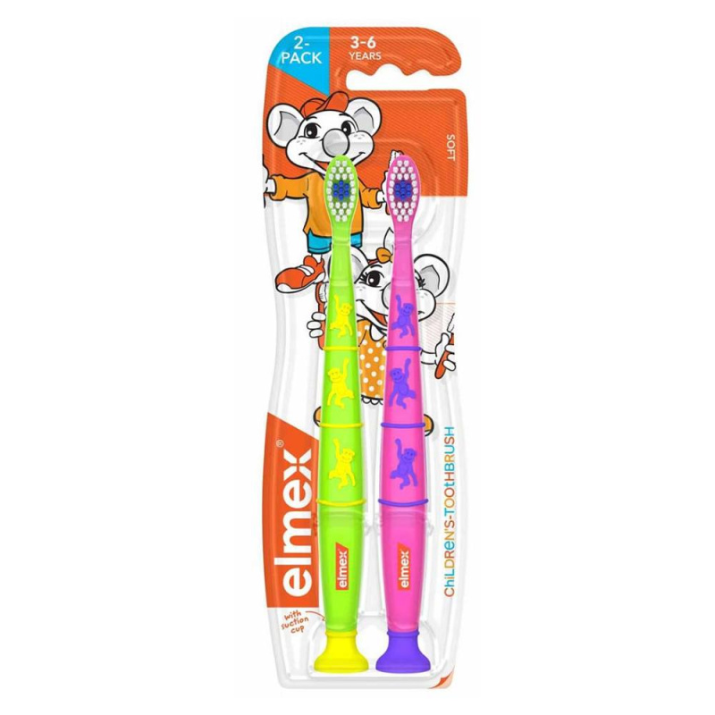 Elmex Children's Toothbrush zubní kartáček pro děti soft 3-6 years 2 ks