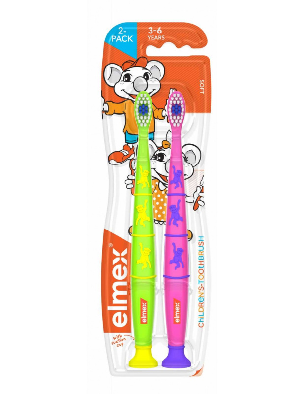 Elmex Children's Toothbrush zubní kartáček pro děti soft 3-6 years 2 ks