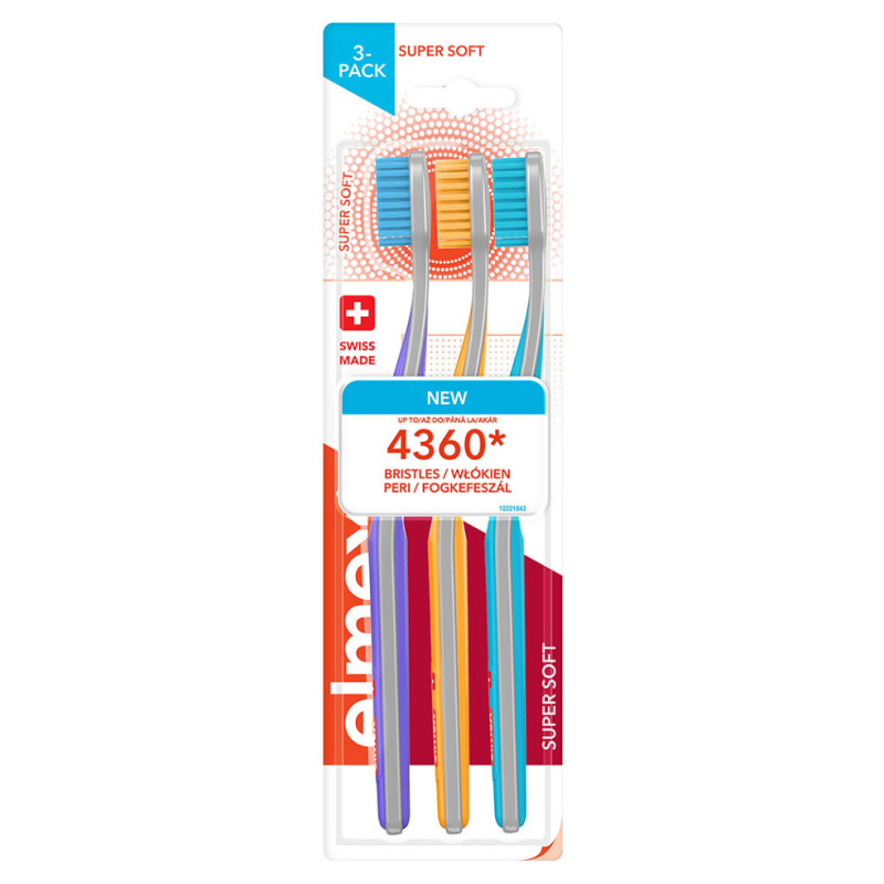 Elmex Super Soft 4360 zubní kartáček Super soft 3 ks
