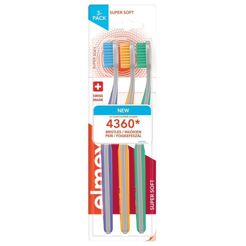 Elmex Super Soft 4360 zubní kartáček Super soft 3 ks
