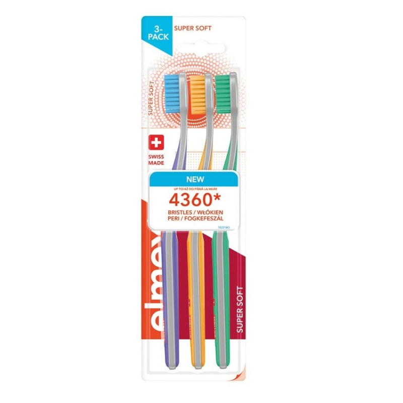 Elmex Super Soft 4360 zubní kartáček Super soft 3 ks