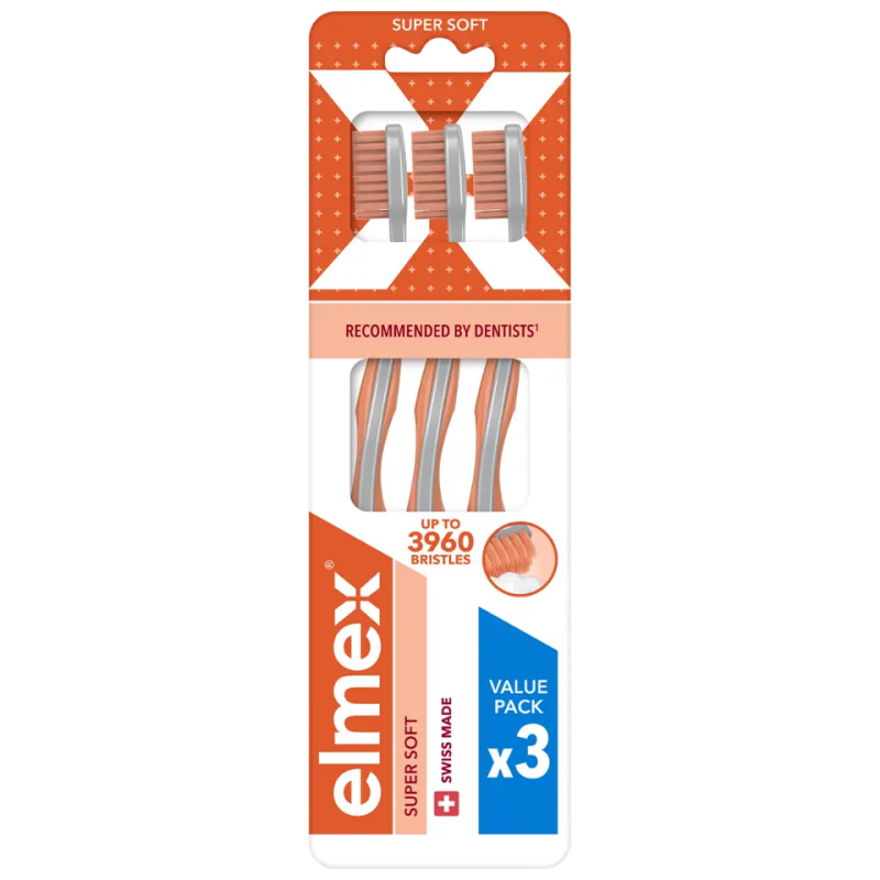 Elmex Super Soft 4360 zubní kartáček Super soft 3 ks