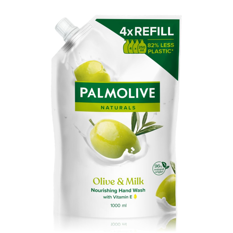 Palmolive Naturals Olive & Milk vyživujíci tekuté mýdlo – náhradní náplň