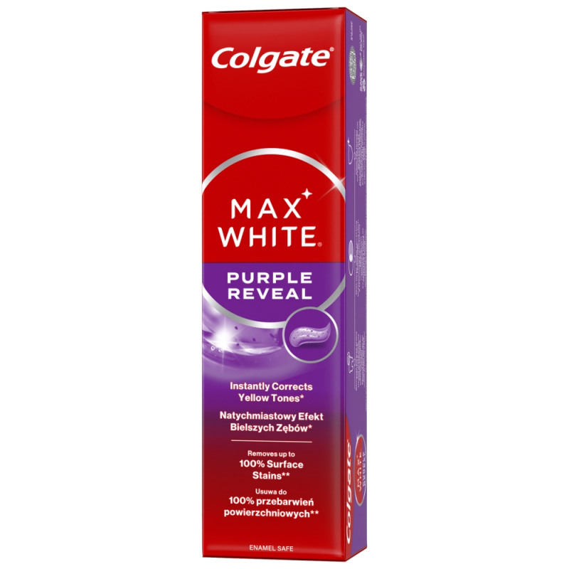 Colgate Max White Purple Reveal osvěžující zubní pasta 75 ml