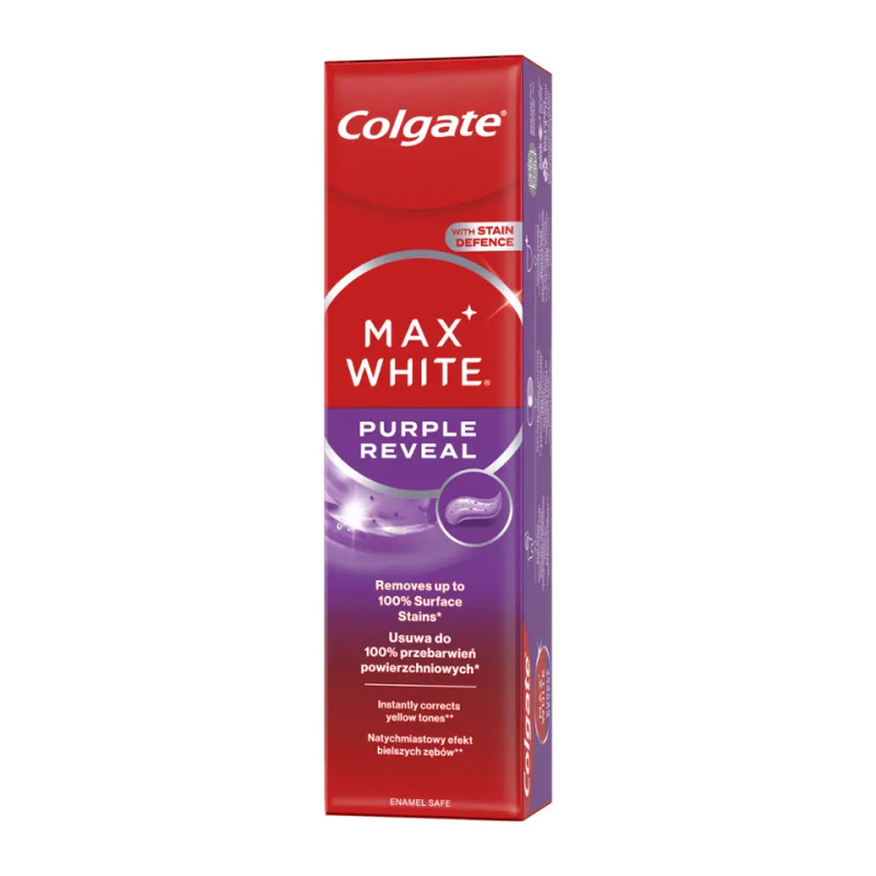 Colgate Max White Purple Reveal osvěžující zubní pasta 75 ml