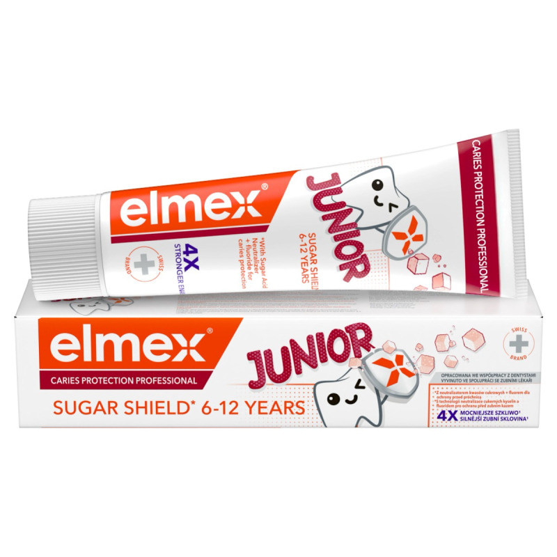 Elmex Junior Caries Protection zubní pasta pro děti 6-12 Years 75 ml