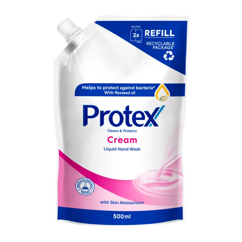 Protex Cream tekuté mýdlo na ruce náhradní náplň 500 ml