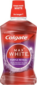 Colgate Max White Purple Reveal ústní voda s bělicím účinkem 500 ml