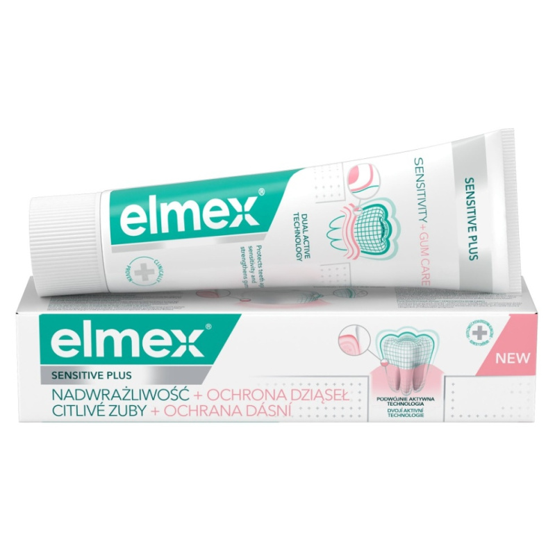 Elmex Sensitive Plus Sensitivity & Gum Care zubní pasta pro citlivé zuby 75 ml