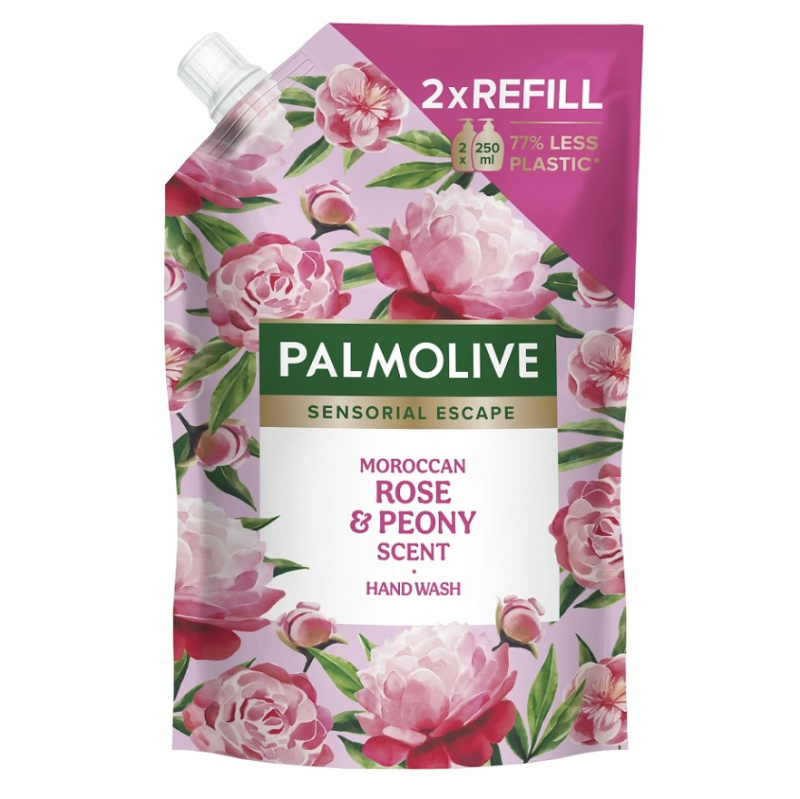 Palmolive Sensorial Escape Moroccan Rose & Peony tekuté mýdlo na ruce náhradní náplň 500 ml
