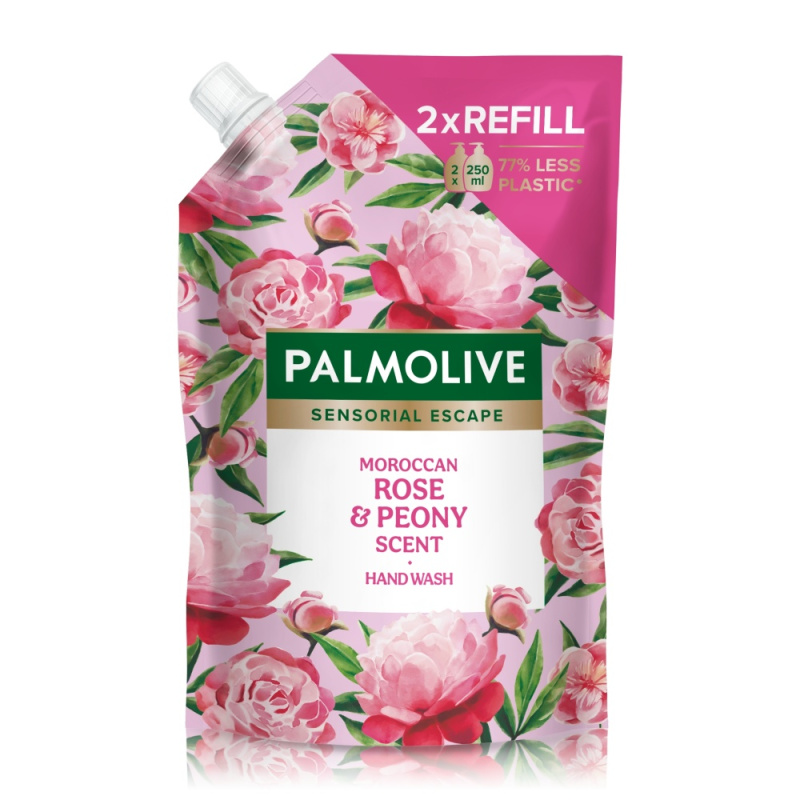 Palmolive Sensorial Escape Moroccan Rose & Peony tekuté mýdlo na ruce náhradní náplň 500 ml