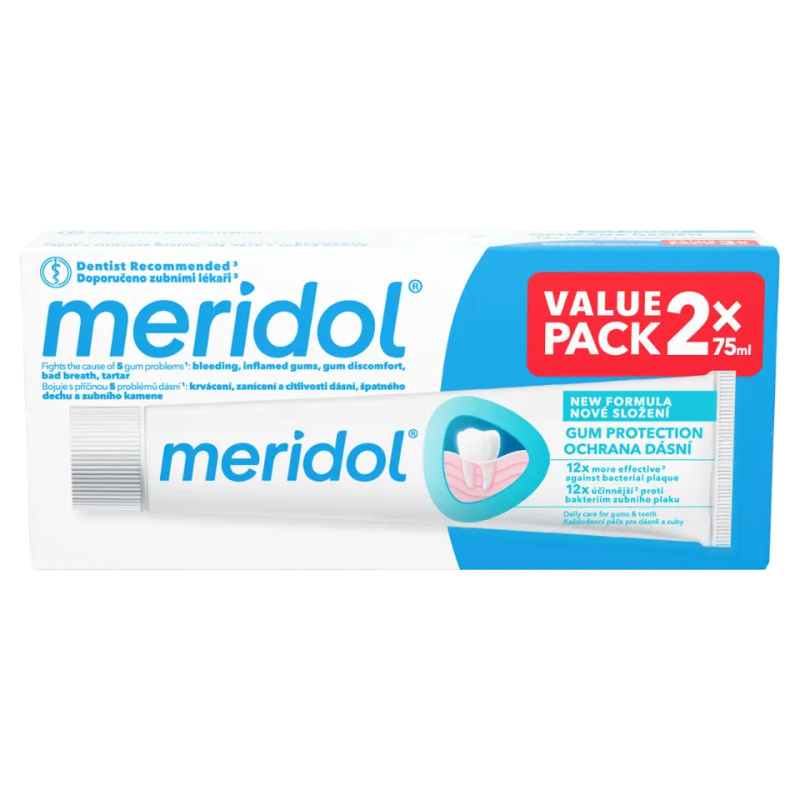Meridol® Ochrana dásní zubní pasta, 2×75 ml