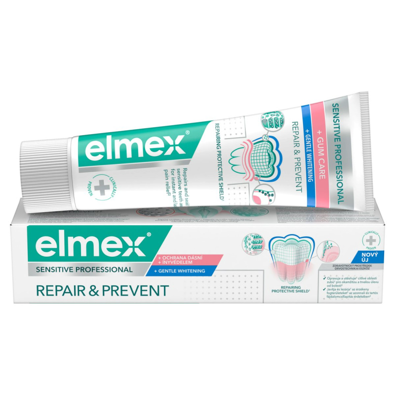 Elmex Sensitive Professional Repair & Prevent White zubní pasta 75 ml