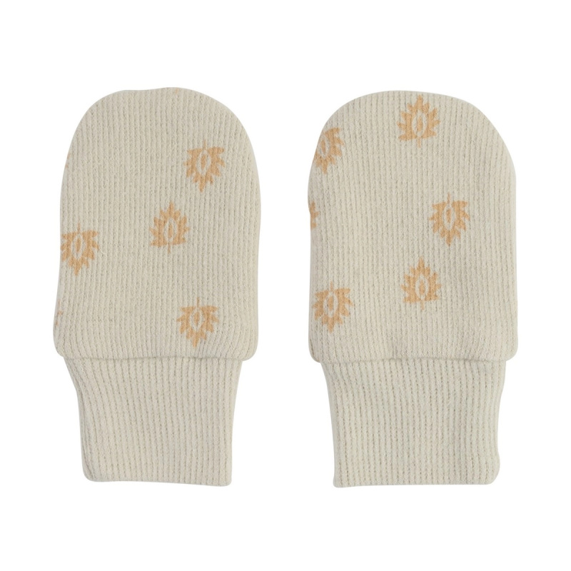 LODGER Mittens Print Rib Birch