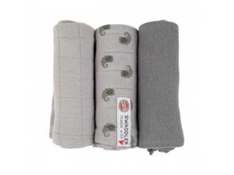 LODGER Swaddler Flame Tribe 3balení 70 x 70 cm Mist