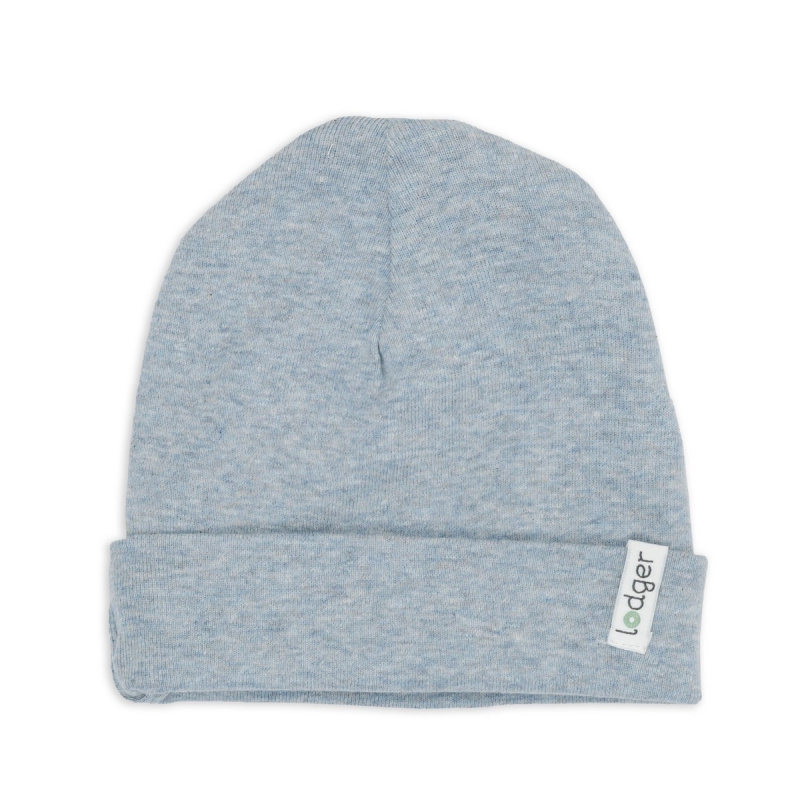 LODGER Čepice Melange Blue Fogg vel. 0 - 6 měsíců