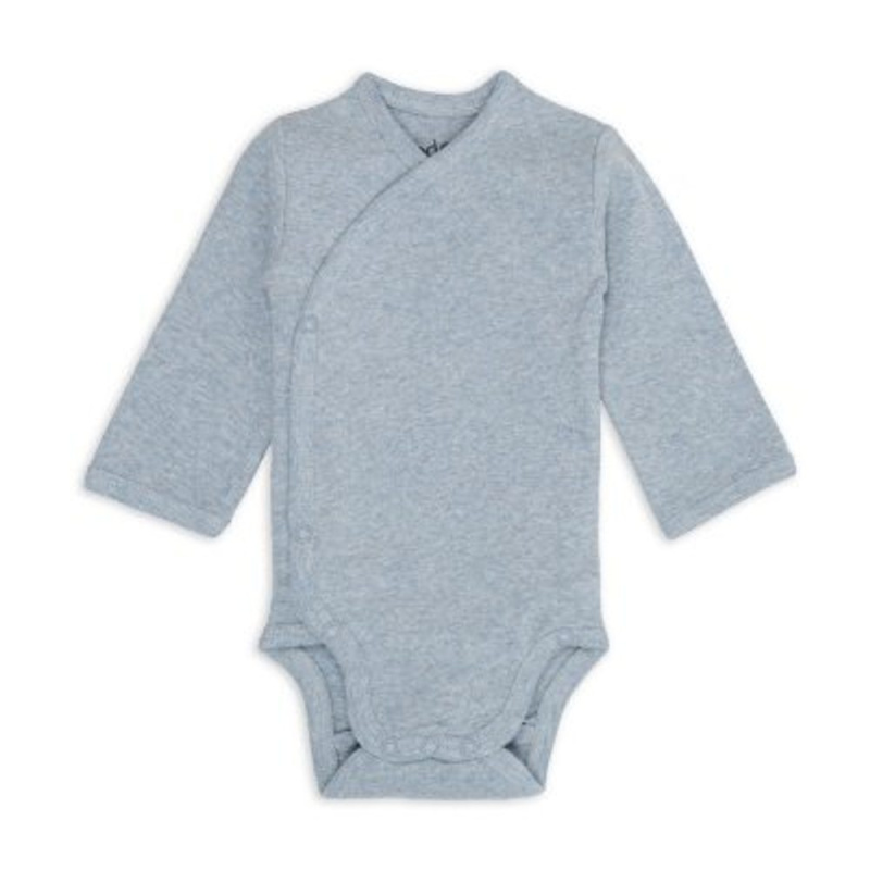 LODGER Body s dlouhým rukávem Melange Blue Fogg vel. 80