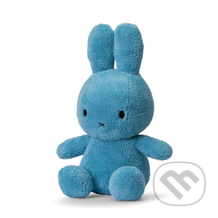 Miffy sediaca froté morská modrá 33cm