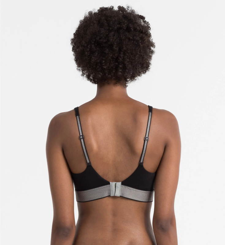 Podprsenka push-up Customized Stretch QF4052E - Calvin Klein šedá 70C