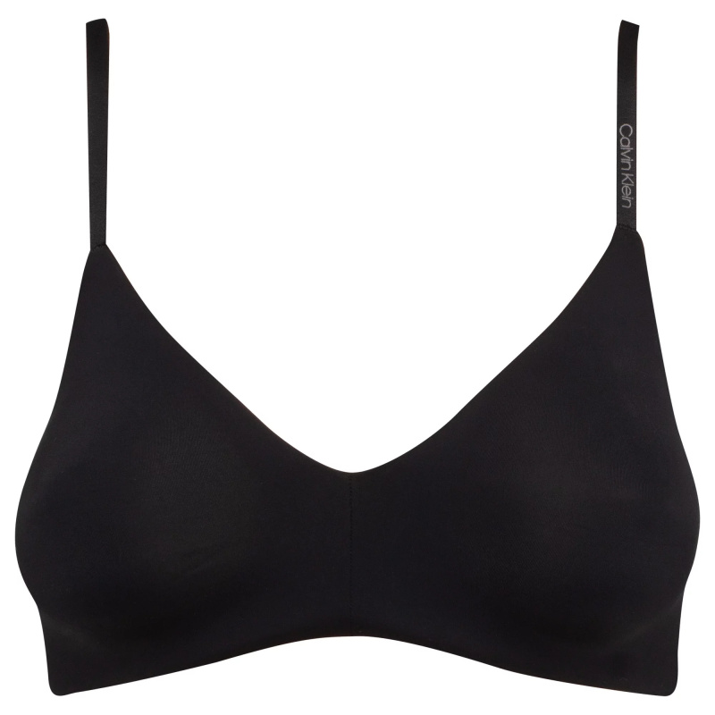 Dámská nevyztužená podprsenka Unlined Triangle QF4777E - Calvin Klein 70D
