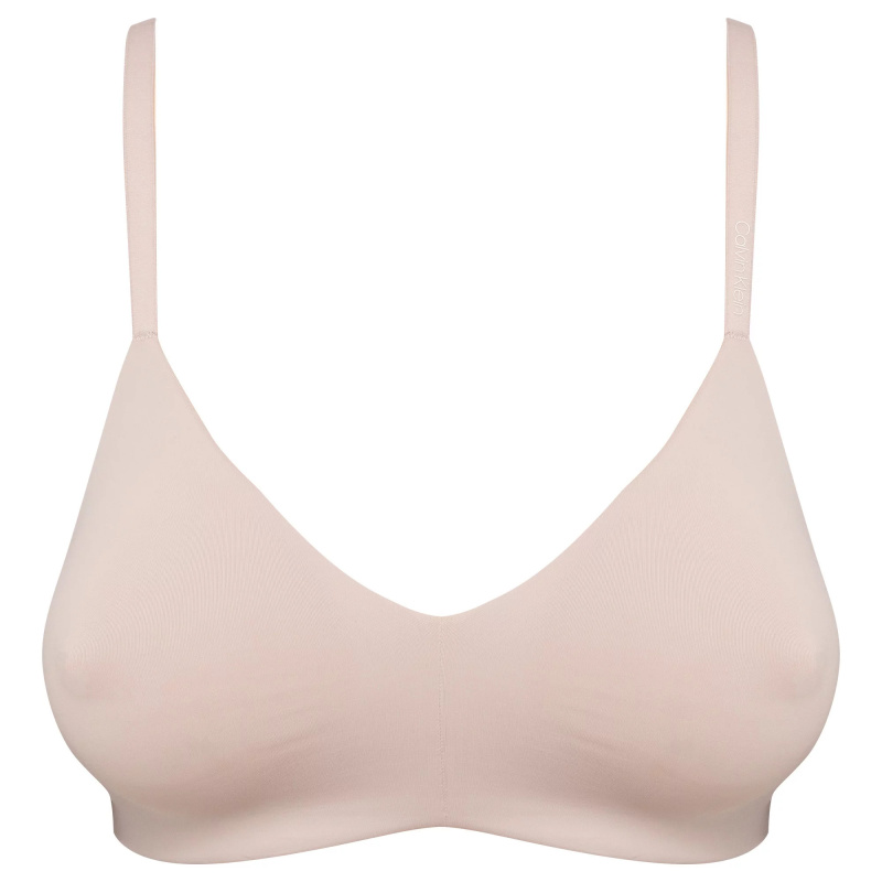 Dámská nevyztužená podprsenka Unlined Triangle QF4777E - Calvin Klein 70A