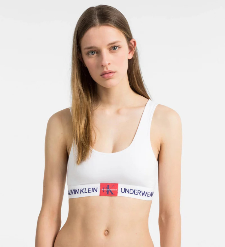 Sportovní podprsenka QF4918E - Calvin Klein bílá S