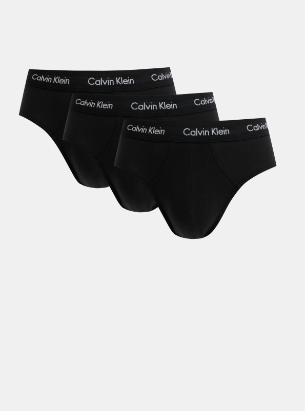 3PACK pánské slipy Calvin Klein černé (U2661G-XWB) S