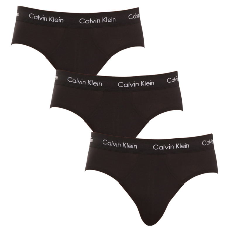 3PACK pánské slipy Calvin Klein černé (U2661G-XWB) M