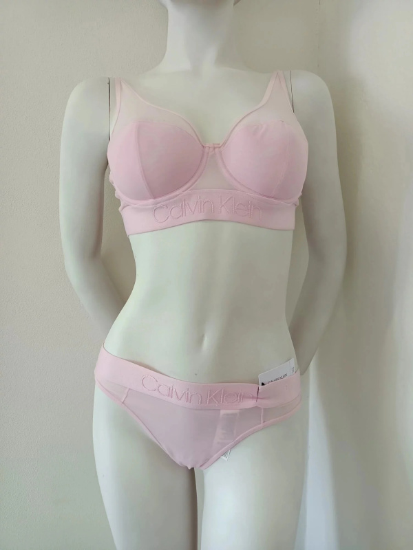 Dámské tanga QF4974E-AUY růžová - Calvin Klein M