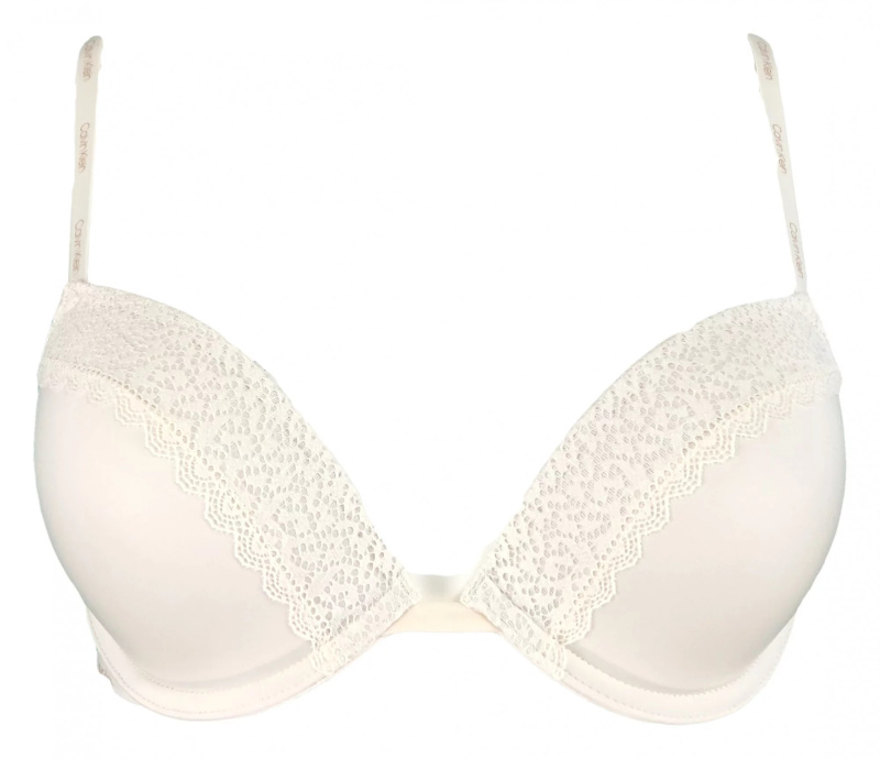Podprsenka push-up QF5145E krémová - Calvin Klein krémová 80D