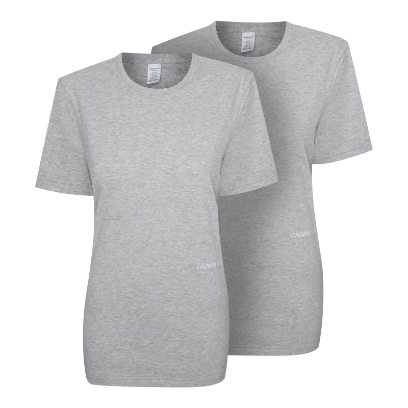 Dámský 2Pack Tričko s krátkým rukávem QS6198E-020 - Calvin Klein XS