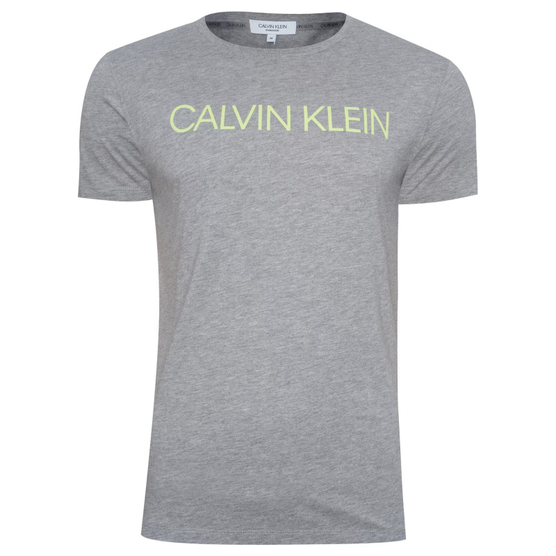 Pánské tričko s krátkým rukávem KM0KM00328-033 - Calvin Klein L