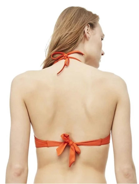 Vrchní díl plavek KW0KW00552-659 oranžová - Calvin Klein oranžová M